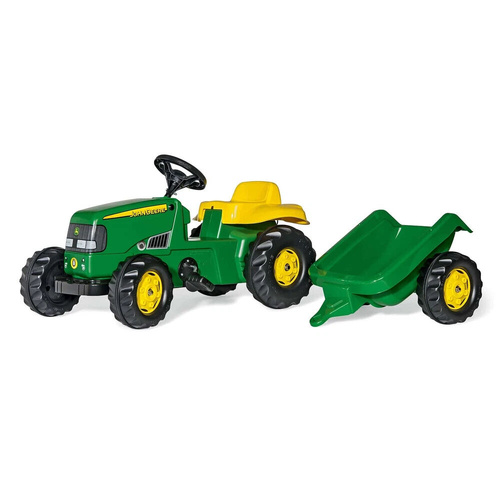 John Deere Rolly Kid Classic Tractor with Trailer - Ages 2.5 - 5