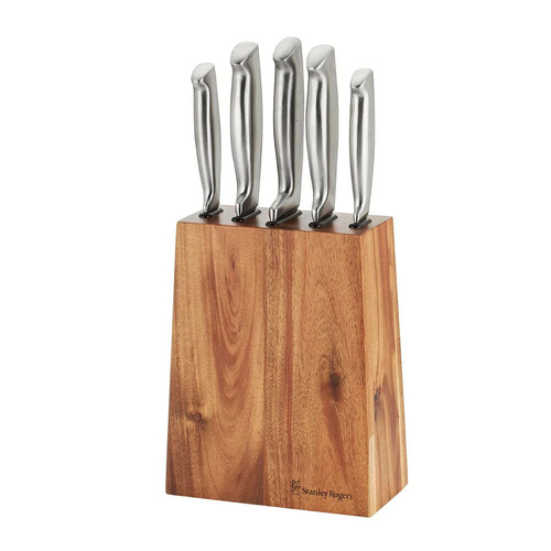 Stanley Rogers Tapered Vertical 6 Piece Knife Block 6pc - 41459