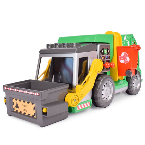 MAXX Action Motorised Lights & Sounds 3-n-1 Recycle Truck W/ 15 Accessories