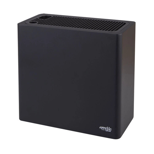 Appetito Rectangle Universal Knife Block Empty - Matte Black 4337MBK