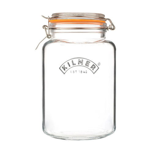 Kilner Square Clip Top 3 Litre Glass Jar 