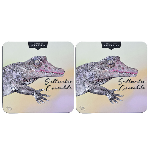 Banksia Red Saltwater Crocodile Tin Lemon Mrytle Finger Biscuits 150g - 2 Pack