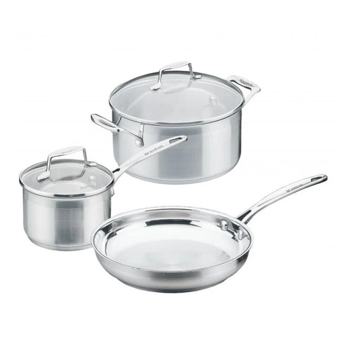 Scanpan Impact 3 Piece Cookware Set - Stainless Steel 3pc