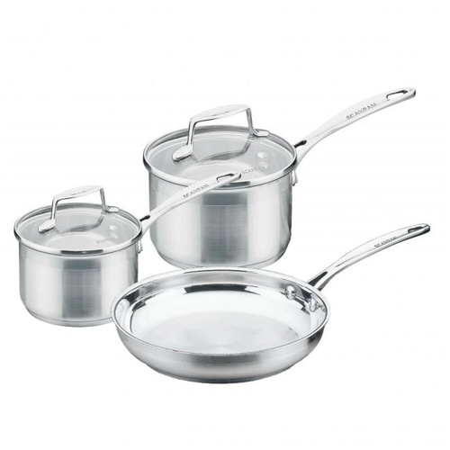 Scanpan Impact 3 Piece Cookware Starter Set - Stainless Steel 3pc