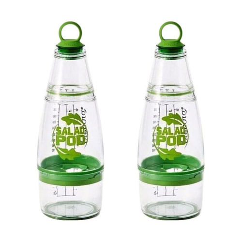 Prepara Salad Pod Dressing Mixer -  Set of 2