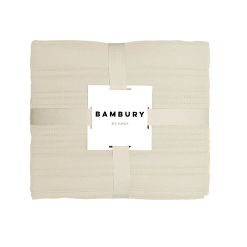 Bambury Flinders Embossed Bed Runner - Pebble