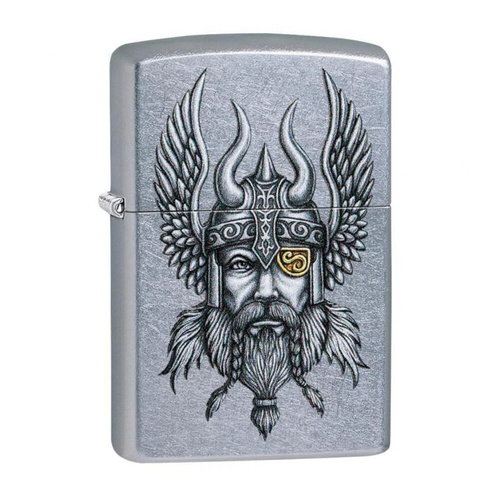 Zippo Viking Street Chrome Windproof Lighter