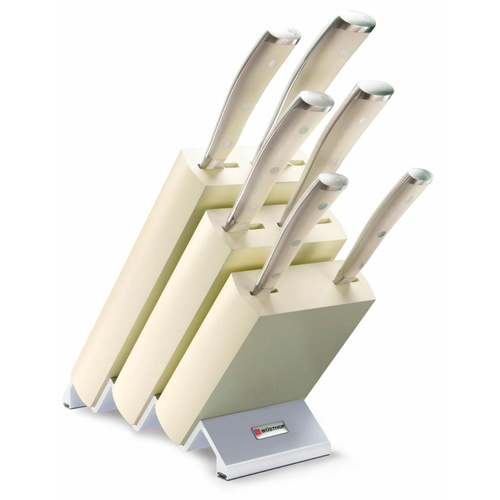 Wusthof Ikon Classic 7pc Knife Block Set Creme - Made in Germany