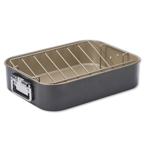 Stanley Rogers Ceramabake Heavy Duty Roaster - 44 x 32 x 10cm