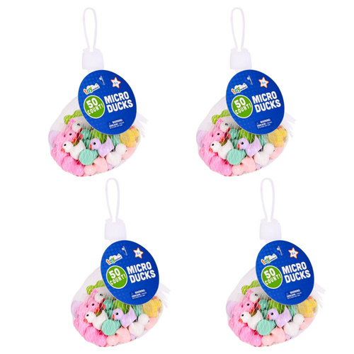 Impulse Micro Resin Ducks In Mesh Bag - 4 x 50 Pieces Age 5y+