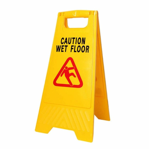 Chef Inox A Frame Wet Floor Caution Sign - Yellow 