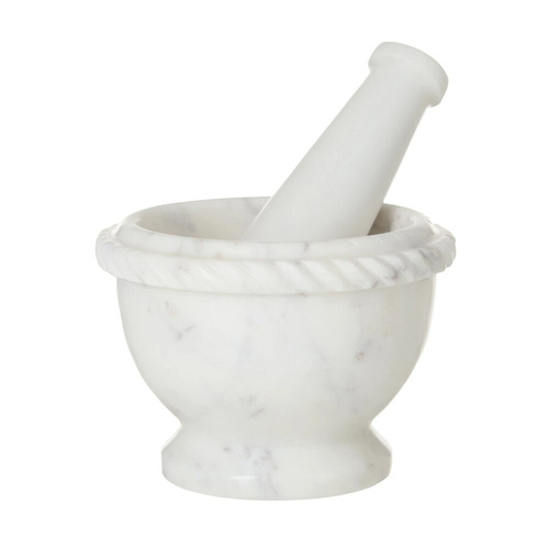 Society Home Margot Marble Mortar & Pestle White