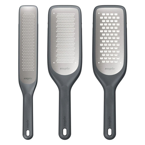 Zyliss Stainless Steel Coarse Fine Rasp Grater - Set of 3