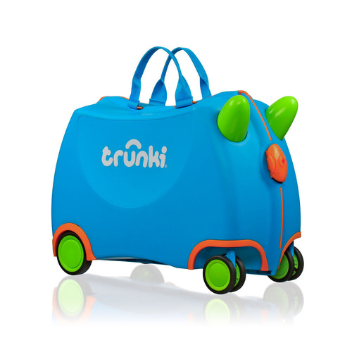 Trunki Glide Ride on Luggage Kids Suitcase Toy Box Terrance