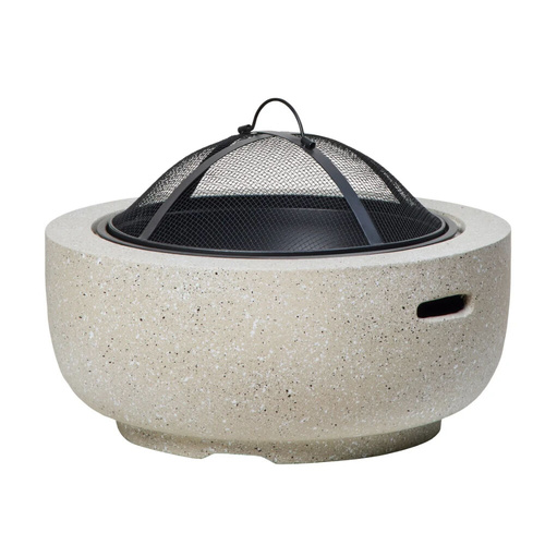 Rogue Nova Fire Pit with Cover - Light Grey 38cm