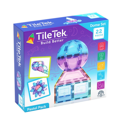 TileTek Tile 22 Piece Pastel Dome Set Age 3+