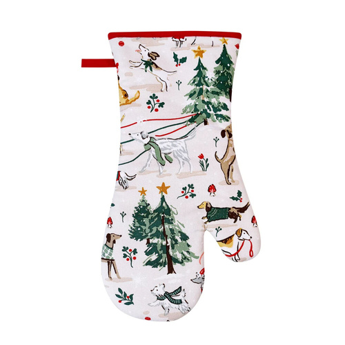 Ulster Weavers Gauntlet Oven Glove Winter Walkies - 37 x 20cm