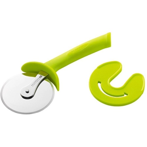 SCANPAN SPECTRUM SOFT TOUCH PIZZA CUTTER WITH SHEATH - GREEN COLOUR BRAND NEW