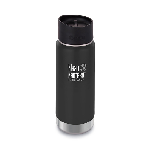 NEW KLEAN KANTEEN INSULATED WIDE 16oz 473ml SHALE BLACK BPA Free Water Bottle 