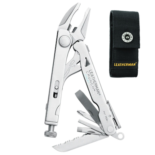 NEW Leatherman CRUNCH Locking Plier Multi-Tool Knife + Nylon Sheath 