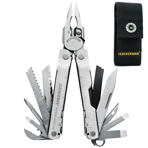 New Leatherman SUPERTOOL 300 Stainless Steel Multi-Tool & Nylon Sheath