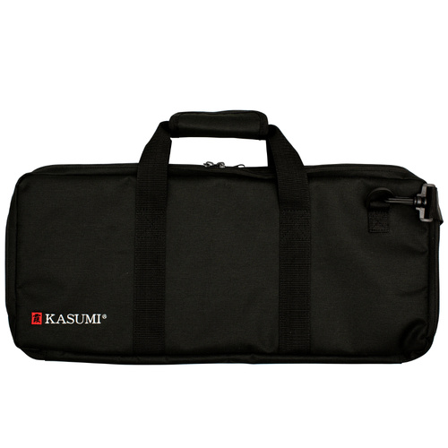 Kasumi 18 Pocket Black Chef Knife Roll Bag With Handles