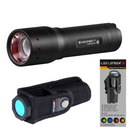 New LED LENSER P7 Torch Flashlight 450 Lumens & Intelligent Filter