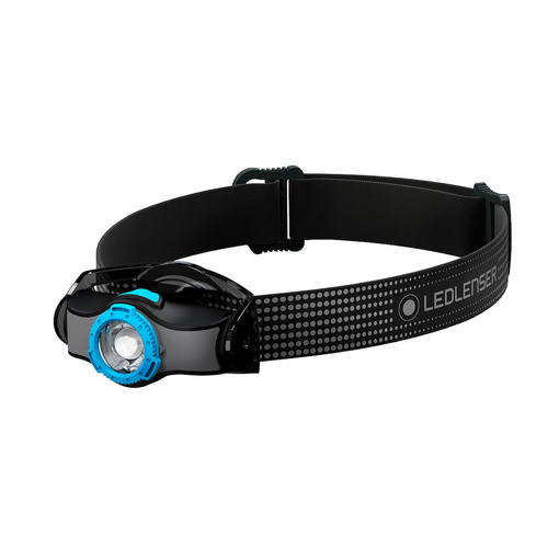 New LED LENSER MH3 Head Torch Headlamp - BLACK & BLUE 200 Lumens