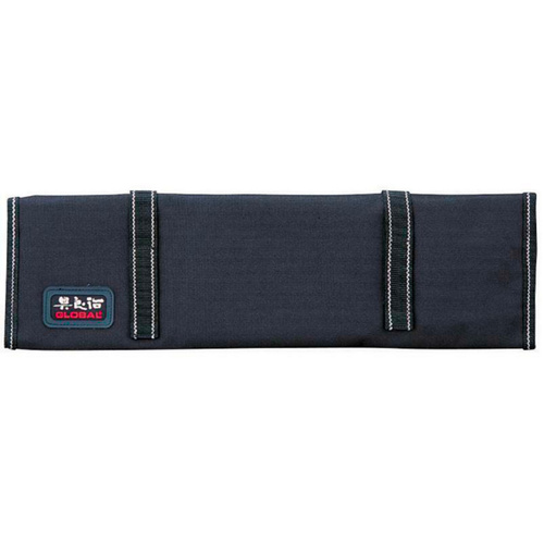 Global Soft Knife Roll 9 Pockets Kitchen Chef Knives Storage Bag - Black