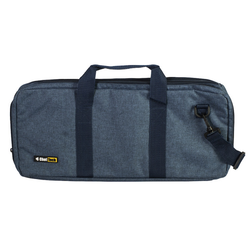 ChefTech 18 Pocket Knife Roll Storage Knives Bag w/Strap - Denim