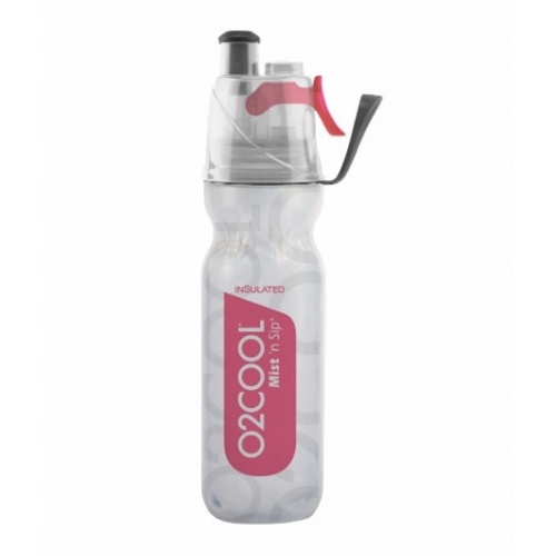 NEW 02 COOL MIST 'N' SIP ARCTIC SQUEEZE 18oz 530ml DRINK BOTTLE RED 02COOL O2COOL