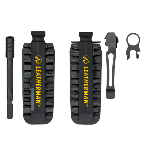 Leatherman BIT KIT Multitool & Pocket Clip & Lanyard Ring & Bit Driver Extender BLACK