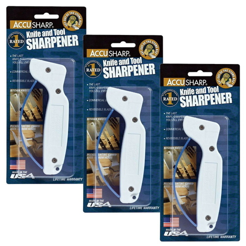 AccuSharp Original 47KS Knife & Tool Sharpener Tungsten Carbide Blades 001C - 3 Pack