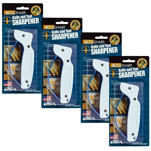AccuSharp Original 47KS Knife & Tool Sharpener Tungsten Carbide Blades 001C - 4 Pack