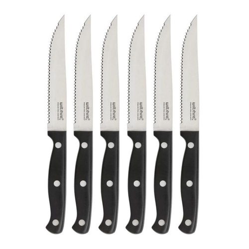 Wiltshire Triple Rivet Steak Knife Stainless Steel Set - 6 Piece