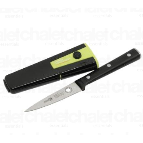 New WILTSHIRE Staysharp Triple Rivet 9cm Paring Knife W/ Sharpener 41170