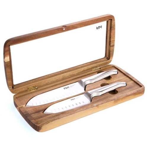 Furi Pro East West Japanese Stainless Steel Santoku 2pc Knife Set - 41354