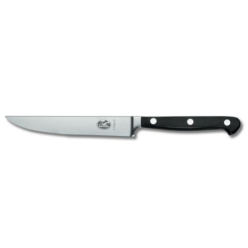 NEW VICTORINOX PROFESSIONAL FORGED STEAK KNIFE FRONT EDGE MIRCO SERRATION 12CM 7.7153.12 SWITZERLAND