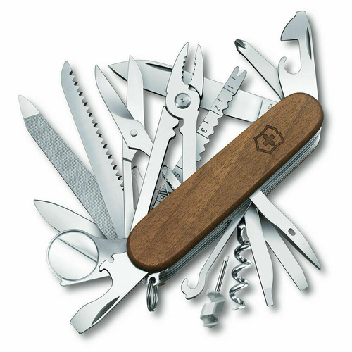 Victorinox Swiss Army Knife Swiss Champ Walnut Wood - 29 Functions