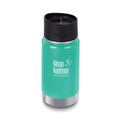 NEW KLEAN KANTEEN INSULATED WIDE 12oz 355ml SEA CREST AQUA Tea Coffee Water Soup