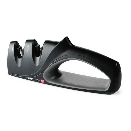Wusthof 2 Stage Pull Thru Precision Edge Knife Sharpener - Black