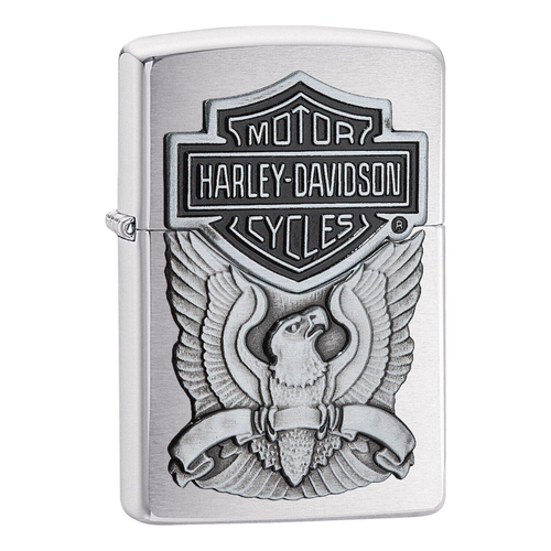 Zippo Harley Davidson Eagle Lighter - Pewter Chip 