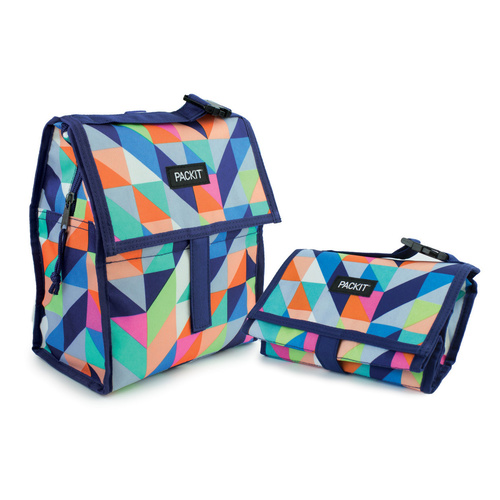 NEW PACKIT PERSONAL COOLER LUNCH BAG FREEZE AND GO - PARADISE BREEZE PACK IT USA