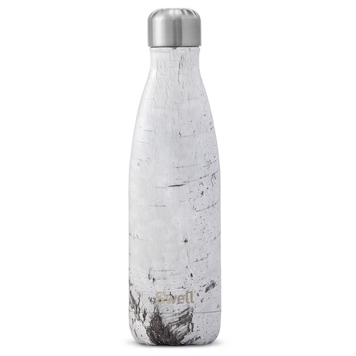 New SWELL S'WELL INSULATED 500ml WHITE BIRCH Stainless Steel Bottle Tea Coffee Water Soup