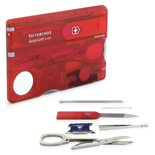New Victorinox Swiss Army SwissCard Lite Ruby