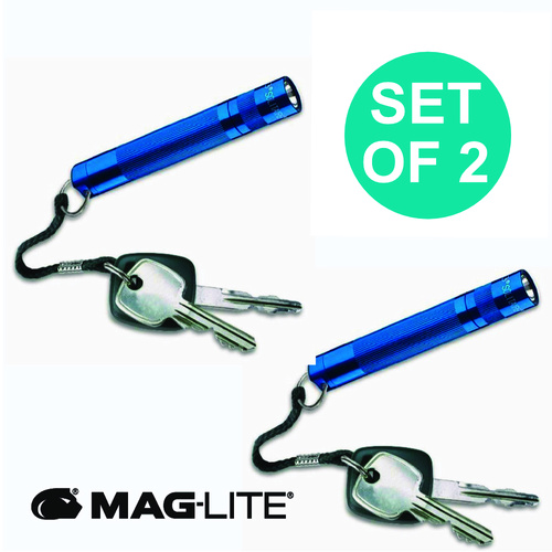 NEW MAGLITE BLUE 3 X SOLITAIRE FLASHLIGHT MADE IN USA