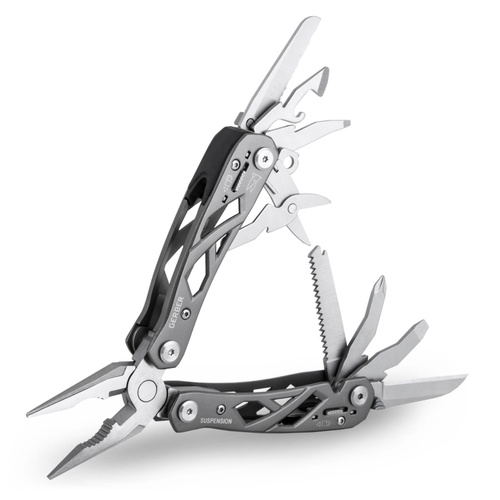 Gerber Suspension Multi Tool Scissors Saw Plier Knife Screwdriver Stainless Steel