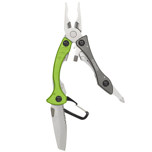 Gerber Crucial Green Multi Tool Multi Plier - Carabiner Clip Knife 31000238