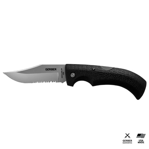 NEW GERBER GATOR SERRATED CLIP POINT FOLDING KNIFE 46079