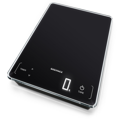 Soehnle Page Profi 15kg Capacity 100 Digital Kitchen Scale With Timer - Black 61506